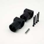 25mm Tee Joint JMRRC X1000 Drone Frame Kit Parts Three-way Landing Gear Connector Carbon Fiber Tube Clamp DIY Drone Accessories